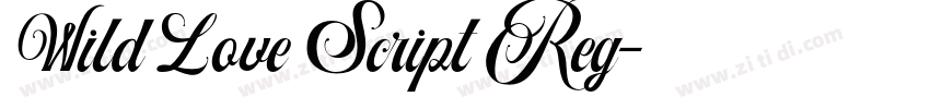 Wild Love Script Reg字体转换